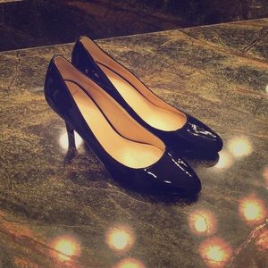 Cole Haan Black Juliana Patent Leather Pumps